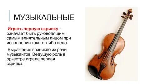Выражение скрипка