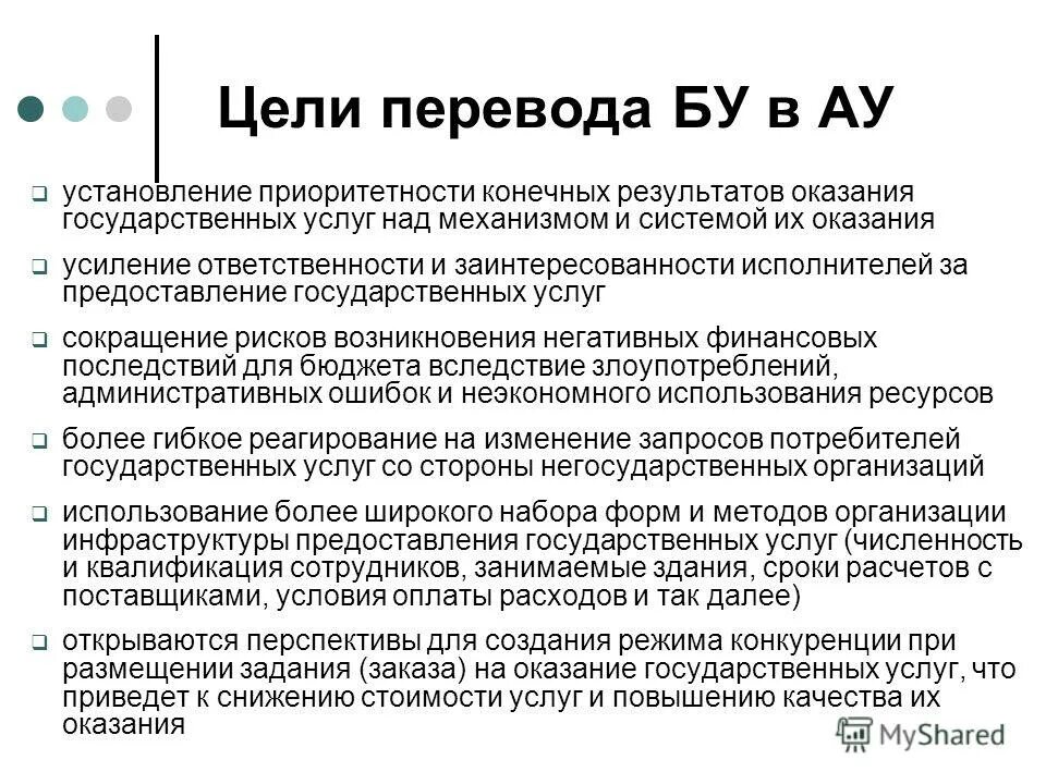 Результаты деятельности автономного учреждения