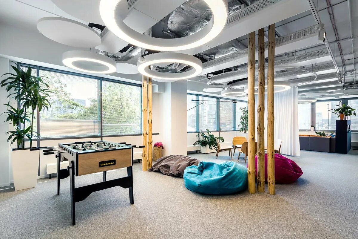 Зона отдыха в офисе. Современный офис. Зона релакса в офисе. Relax area. Зона отдыха в офисе.