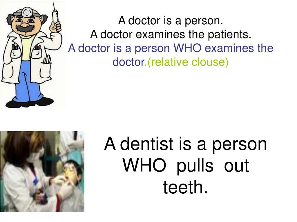 A Doctor is a person who. A Burgerologist. He is a Doctor. What does he do Doctor.