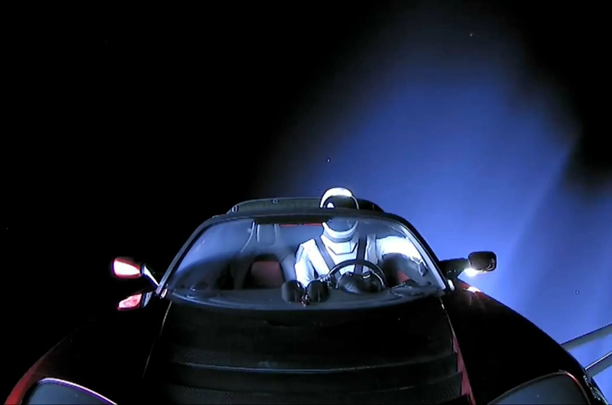 Falcon Heavy Tesla Roadster. Space car