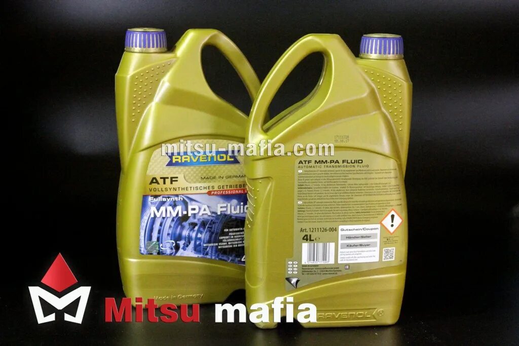 Queen atf. Mitsubishi ATF-pa артикул 4 литра. Ravenol ATF mm-pa Fluid. Равенол АТФ автомат 4. Масло ATF Равенол 4 для АКПП.