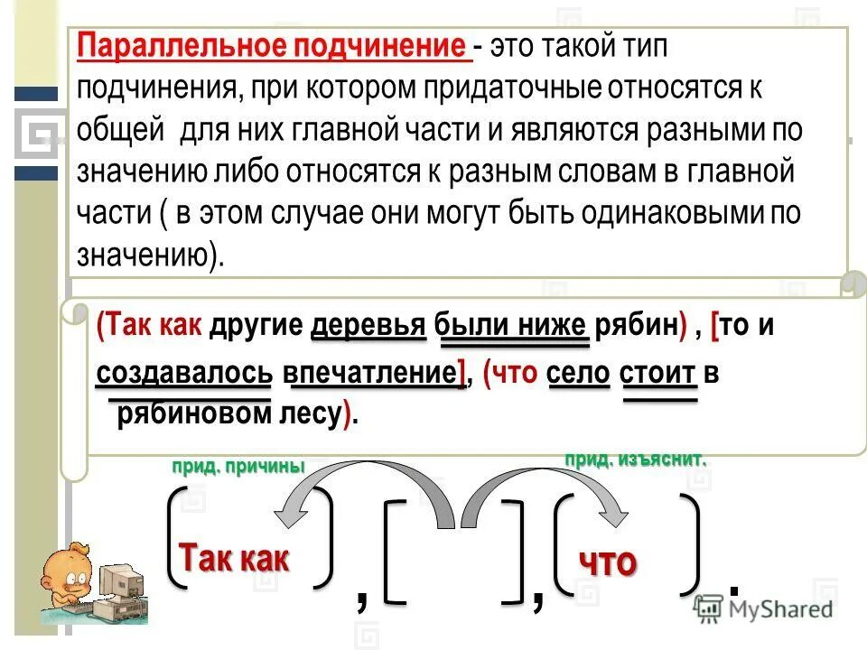 Однородное подчинение придаточных. Последовательное подчинение придаточных схема. Последовательное однородное параллельное подчинение. Сложноподчиненное с параллельным подчинением придаточных. Спп с разными подчинениями