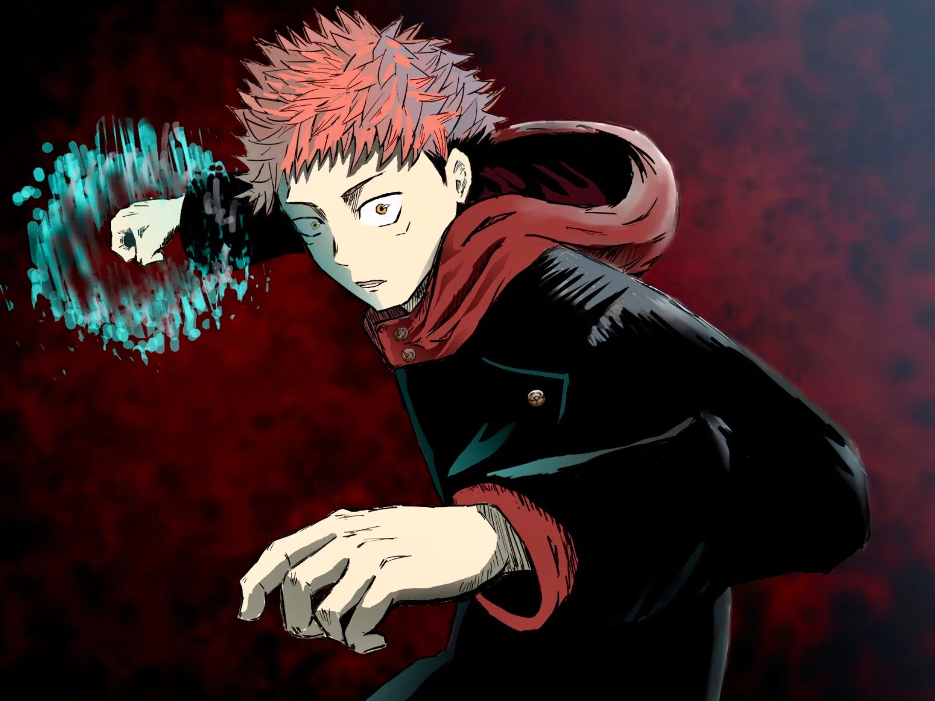 Theme image animation jujutsu kaisen. Итадори Юдзи. Магическая битва Итадори Юдзи. Jujutsu Kaisen Юдзи.