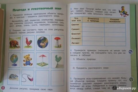 Рукотворный мир окружающий мир 1 класс