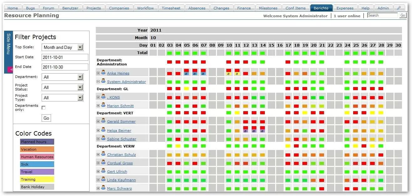 Erp excel