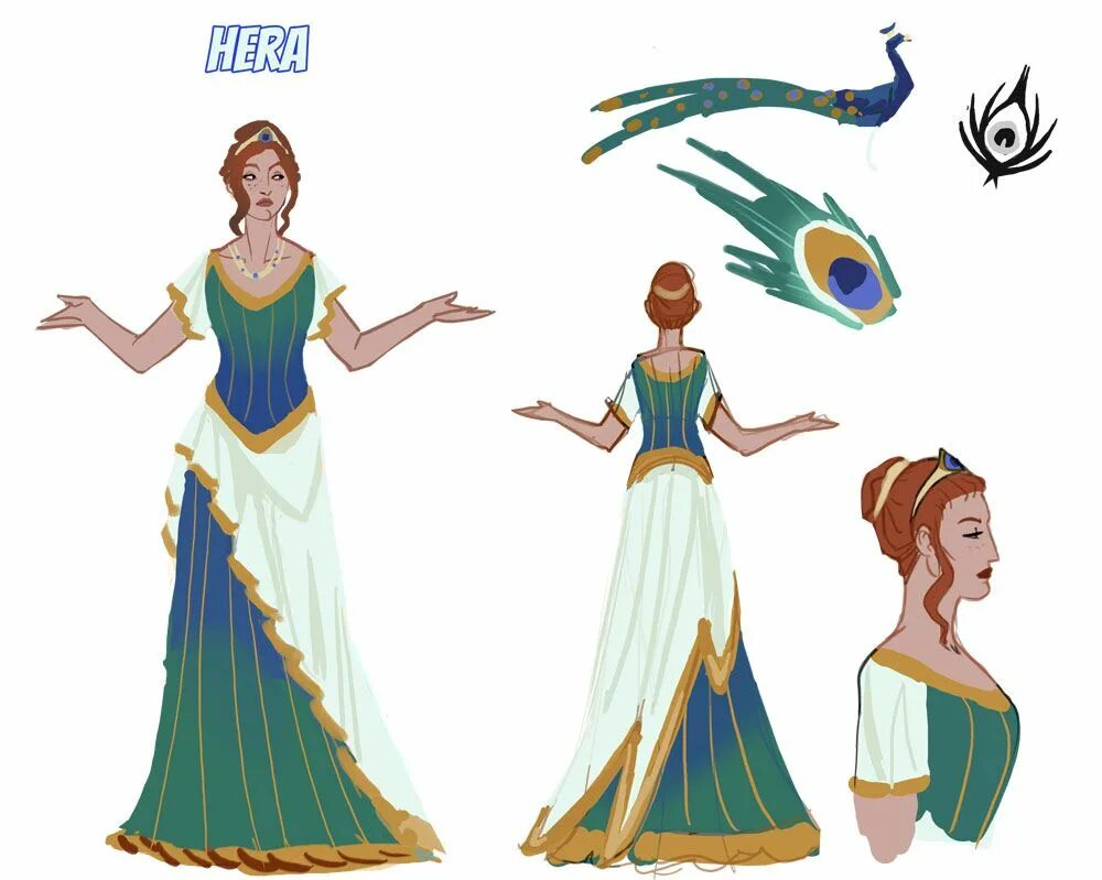 Дизайн персонажа богиня. Греческие боги Design. Punderworld. Hera Grega.