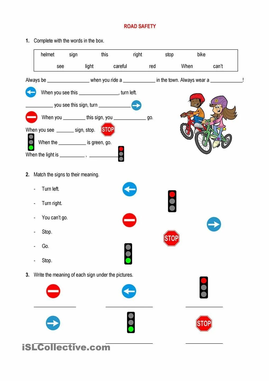 Match the words 1 traffic. Английский задания Road Safety. Road Safety 6 класс задания. Задания на правила дорожного движения англ. Road Safety Worksheets.