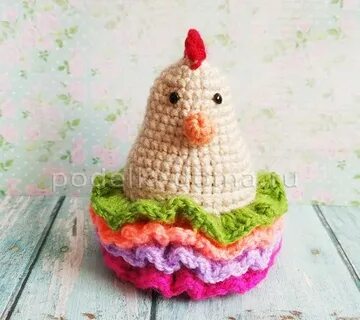 Как связать курицу крючком