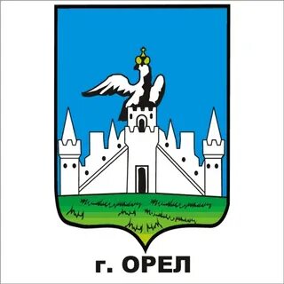 Герб с орлом на крепости