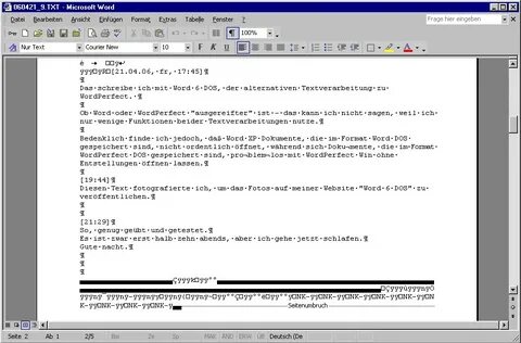Ms dos word
