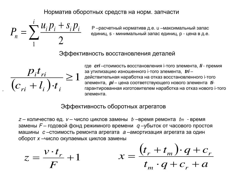 Нормы запасных частей. Расчет норматив запасных частей. Нормирование запчастей. Расчет оборотного фонда агрегатов. Минимальный и максимальный запас