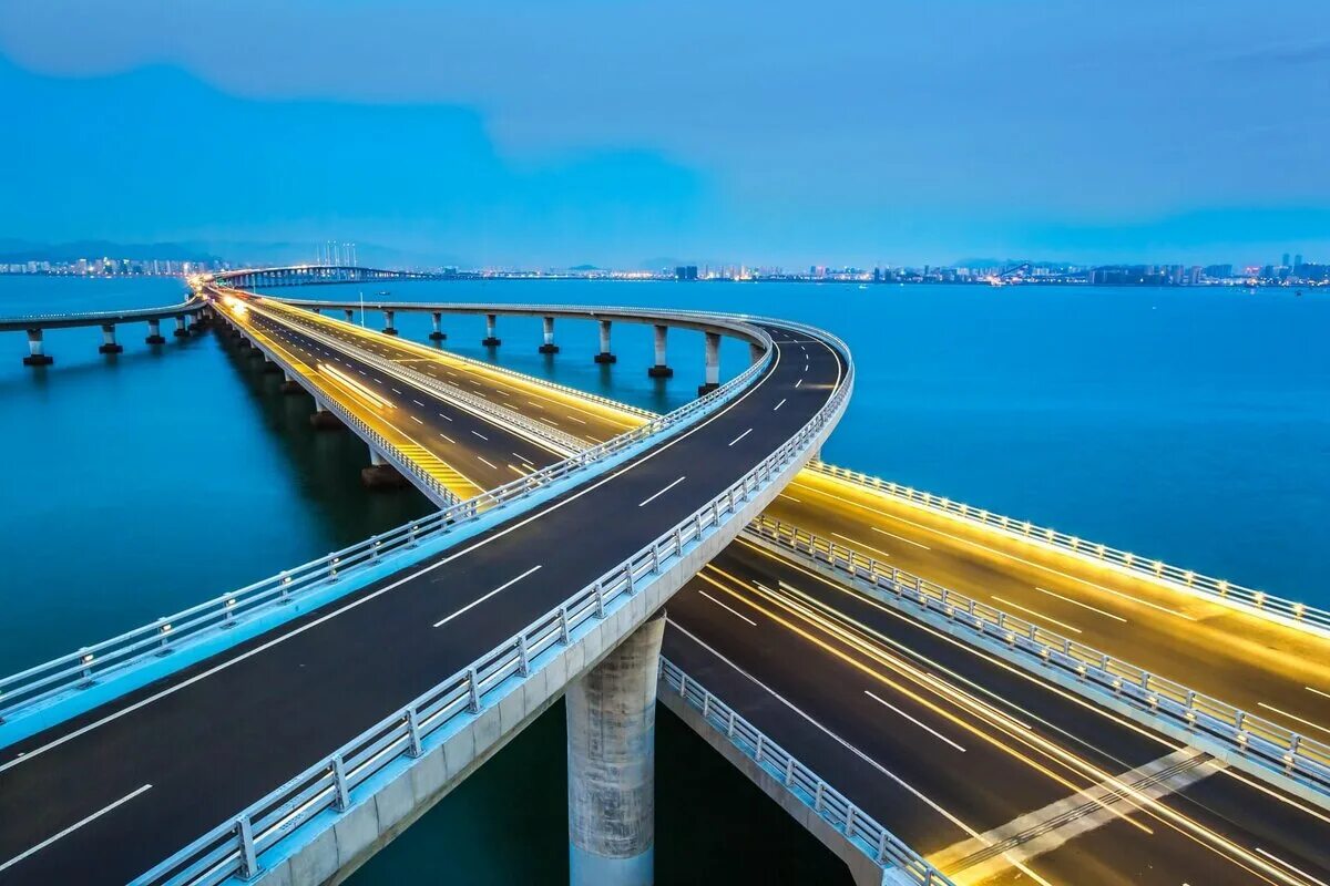 Какой длины мост. Даньян-Куньшаньский виадук Китай. Мост Даньян-Куньшаньский виадук. Танянь-Кунышаньский виадук. Циндаоский мост в Китае.