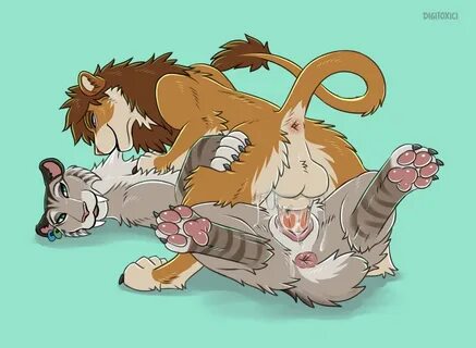 In stream commission for @Raptorzs1 of his lion, Terrkar, having some fun w...