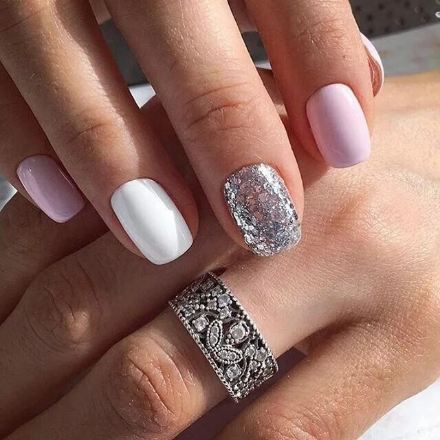 ВКонтакте Best acrylic nails, Gel nails, Silver nails