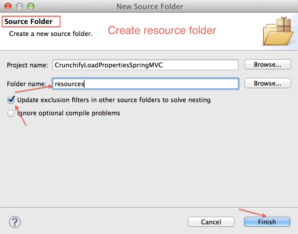 Read properties. Resources folder java. java properties.