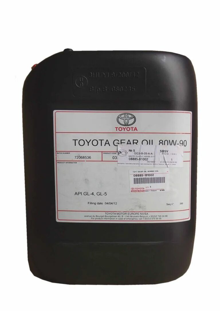 Масло трансмиссионное 80w90 Toyota. Toyota Gear Oil 80w-90 gl-4/gl-5. Toyota 80w90 gl-5 артикул. Масло Toyota 80w90 gl-5.