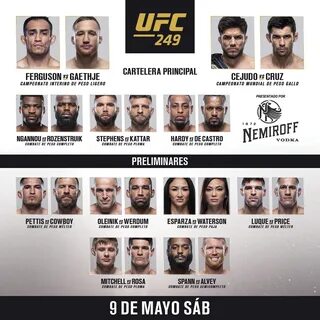 Календарь ufc