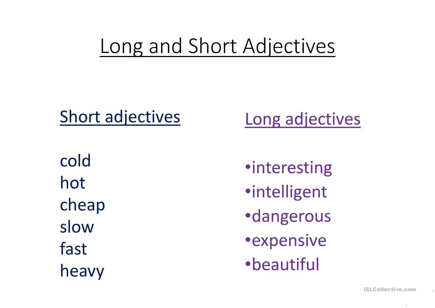 Long comparative and superlative. Short and long Comparative adjectives. Comparative and Superlative short adjectives. Long and short adjectives. Comparatives short adjectives.
