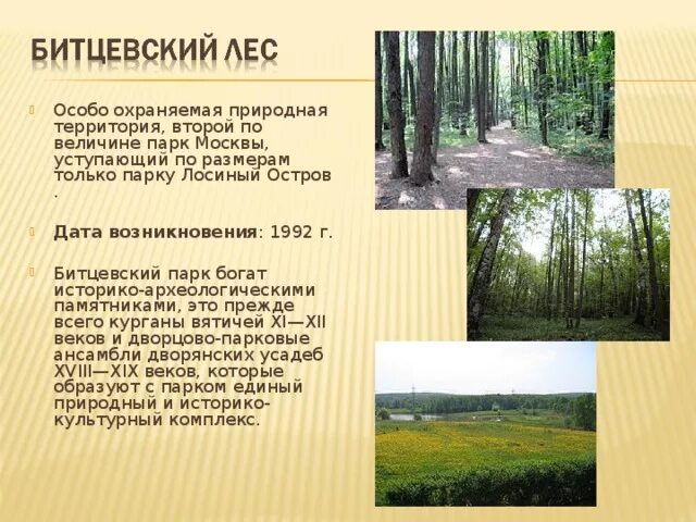 Проект о природной территории 