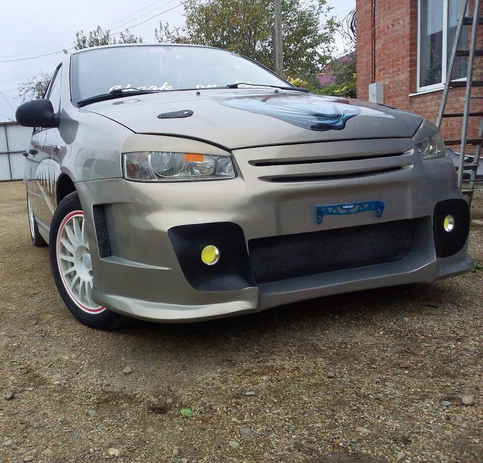 Обвес 1. Калина спорт 1 седан. Бампер тюнинговый калина спорт 1. Калина 1 седан. Обвес 1.