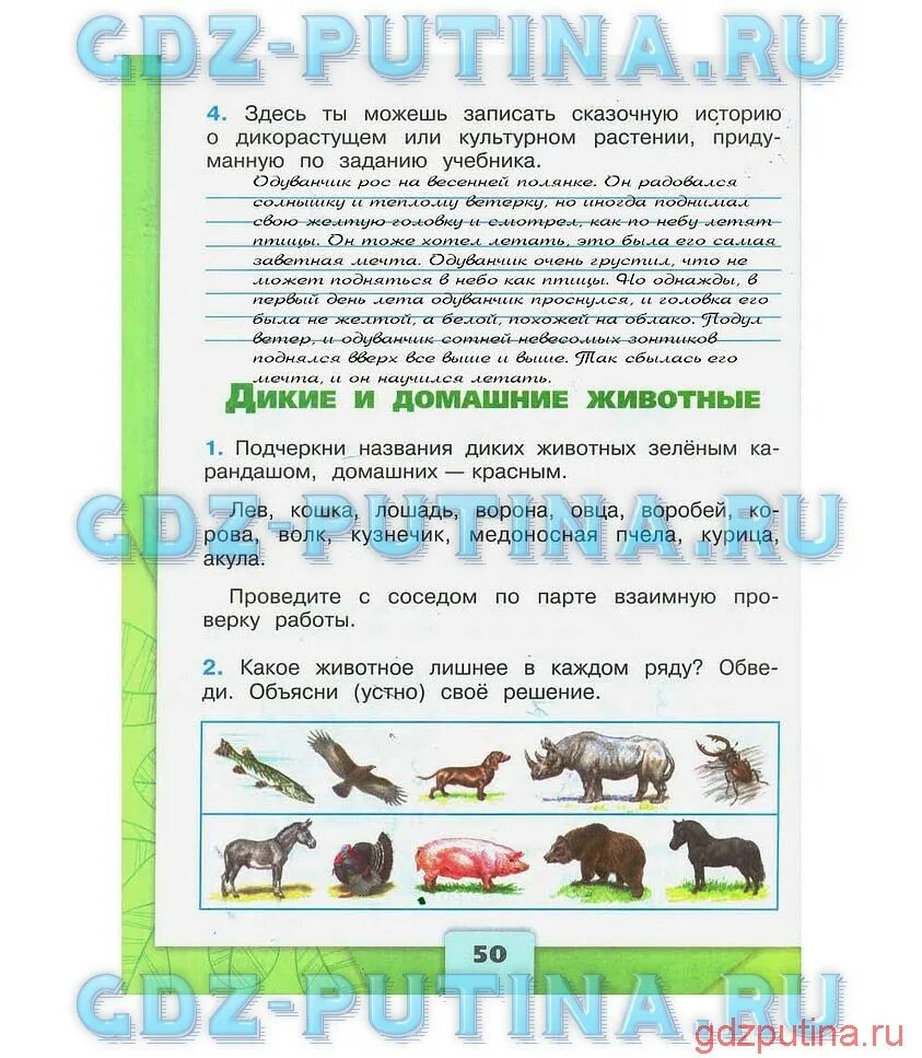 Окружающий мир страница 50 проверь себя. Сказочная история о дикорастущем. Сказочная история о дикорастущем растении. Рассказ 2 класс окружающий мир. Сказочный рассказ о культурном растении.