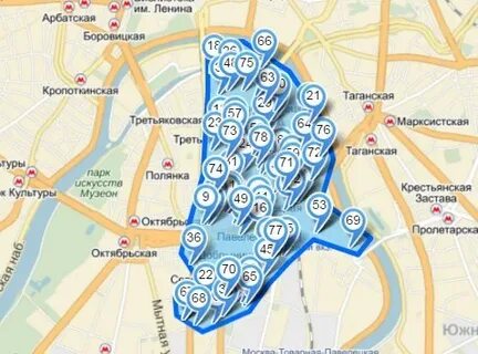 Замоскворечье границы