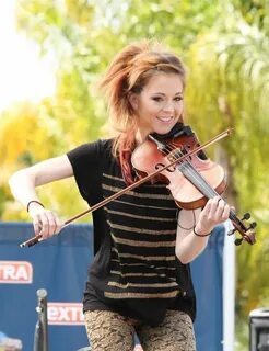 She plays the violin well