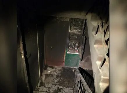 Пожар в подъезде