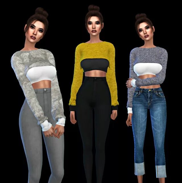 Симс одежда сайт. Cropped sweater sims 4. симс 4 лео. симс 4 женская одежда. симс 4 вся одежда.