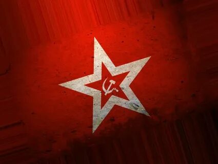 Флаг звезда на красном фоне