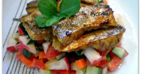 Маринуем рыбу с овощами