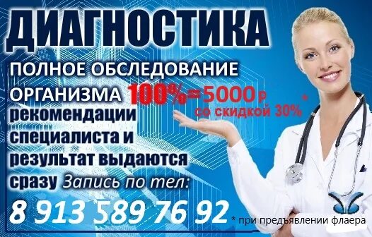 Стоимость полного обследования