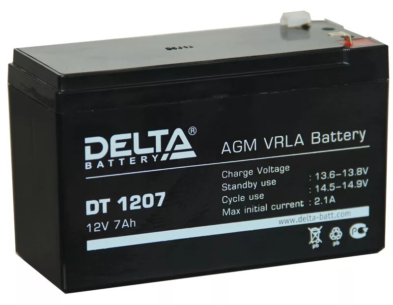 Купить аккумулятор 7ah. Аккумулятор 7 а/ч (DT 1207) Delta. DT 1207 Delta аккумуляторная батарея. Delta DT 1207 (7 А\Ч, 12в) свинцово- кислотный аккумулятор. Акк.бат. Delta DT 1207 (12v 7ah).