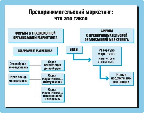 Структура маркетинга в предпринимательской деятельности. Маркетинг в предпринимательской деятельности схема. Организация маркетинга в предпринимательской деятельности. Роль маркетинга в современной предпринимательской деятельности. Маркетинговое предпринимательство