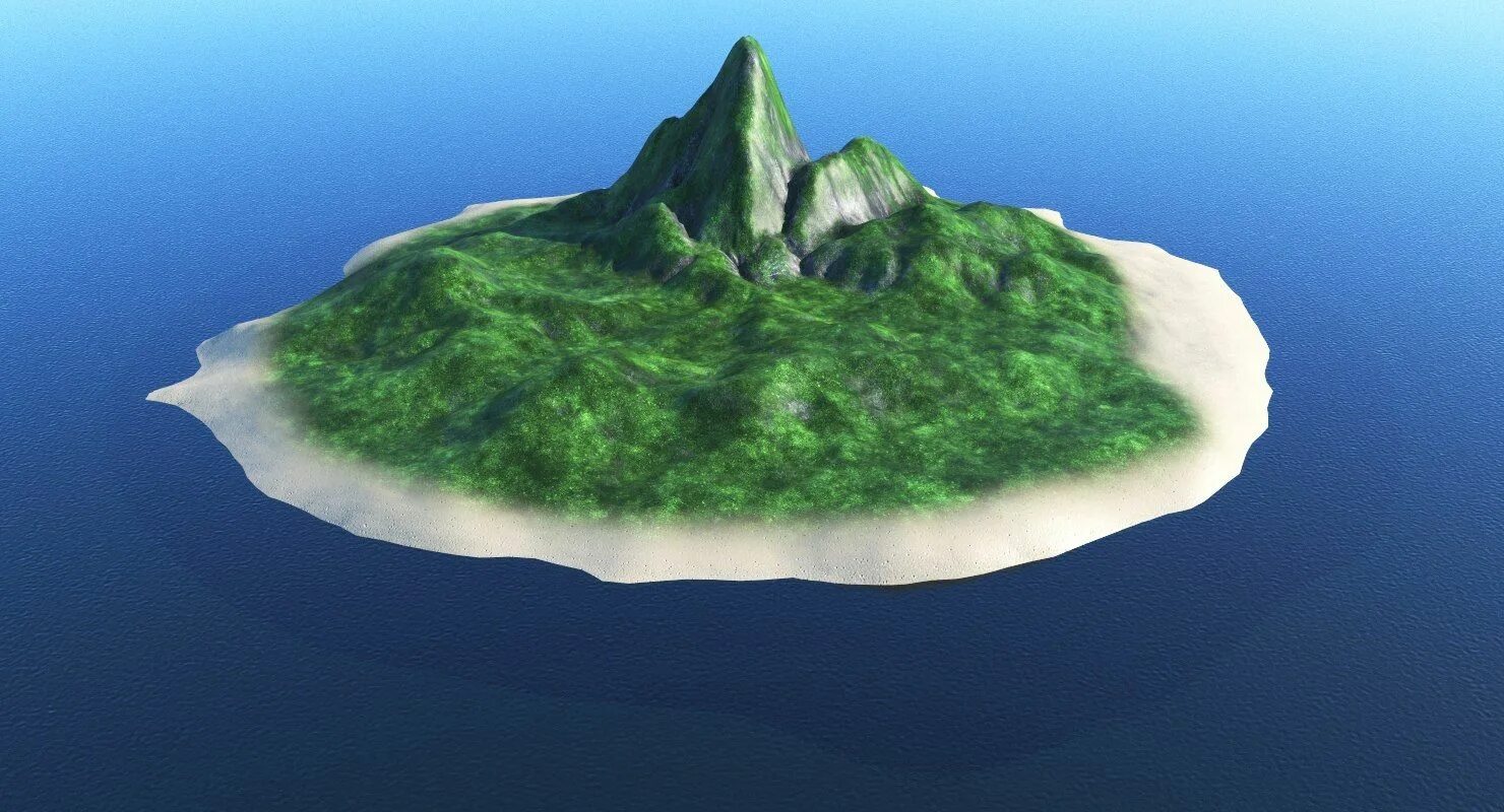 Поставь island. 3d остров. Модель острова. Остров 3d модель. Макет острова.