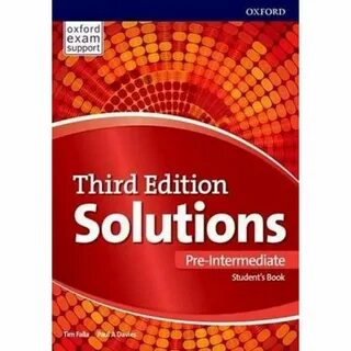 Solutions pre intermediate unit 3