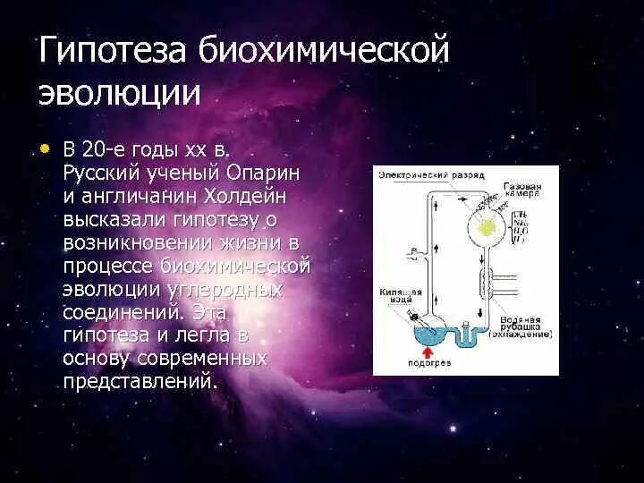 Сущность гипотезы биохимической эволюции. Доказательства гипотезы биохимической эволюции кратко. Основные этапы биохимической эволюции Опарина-Холдейна. Гипотеза биохимической эволюции ученые.