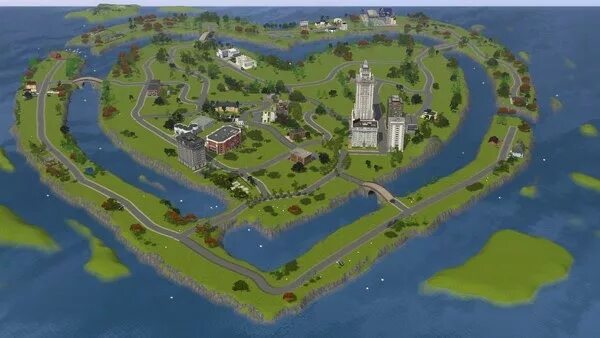 SIMS 3 Риверсайд. Симс 3 город Риверсайд. Симс 3 город Бриджпорт. Симс 3 карта города.