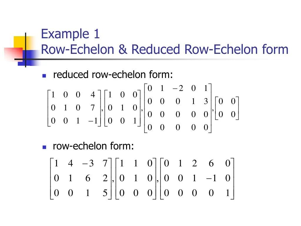 Reduce Echelon form. Reduced Row Echelon form. Echelon Matrix. Reduction Row Echelon form. Row user row user