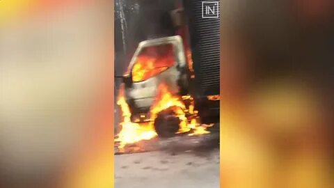 Горел асфальт