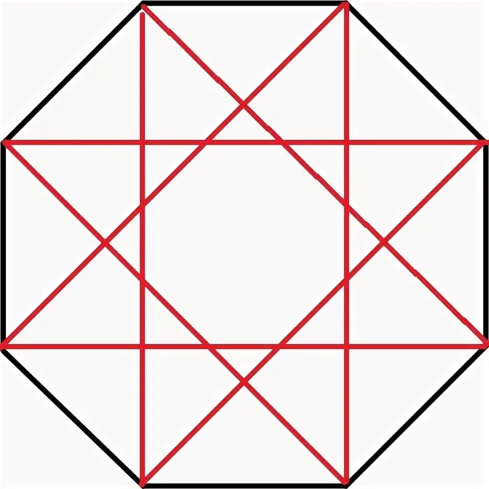 Выпуклый семиугольник с диагоналями. Диагонали восьмиугольника. Диагональ правильного восьмиугольника. Выпуклый восьмиугольник с диагоналями.