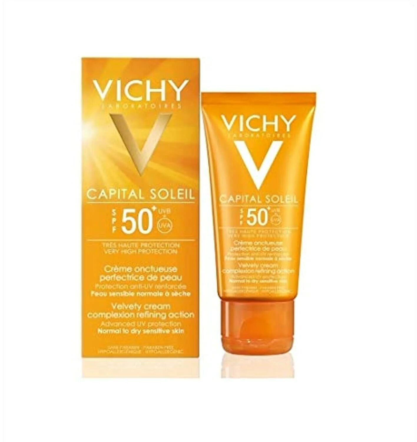 Vichy capital soleil spf 50 отзывы. Vichy SPF 50. Vichy Sunscreen spf50 Capital Soleil velvety Cream 50ml. Виши идеал солей 50. Виши Солейл 50.