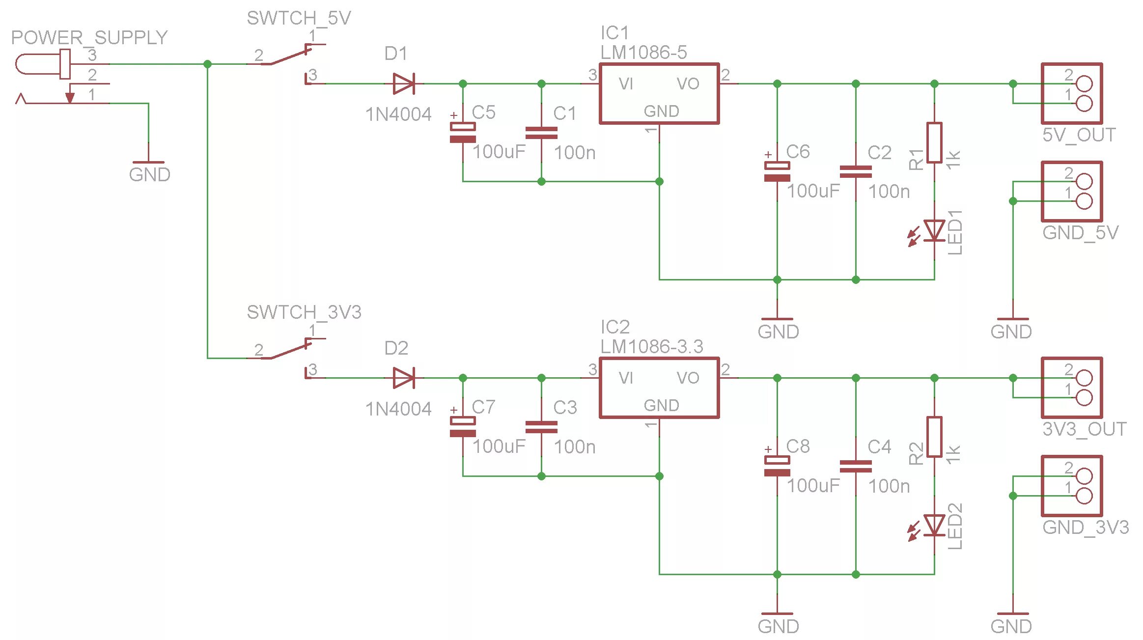 Supply перевод на русский. Блок питания 12v 3.3v 5v. 3,3v схема включения. Lm1086ct-3.3 схема включения. Lm1086 блок питания схема.