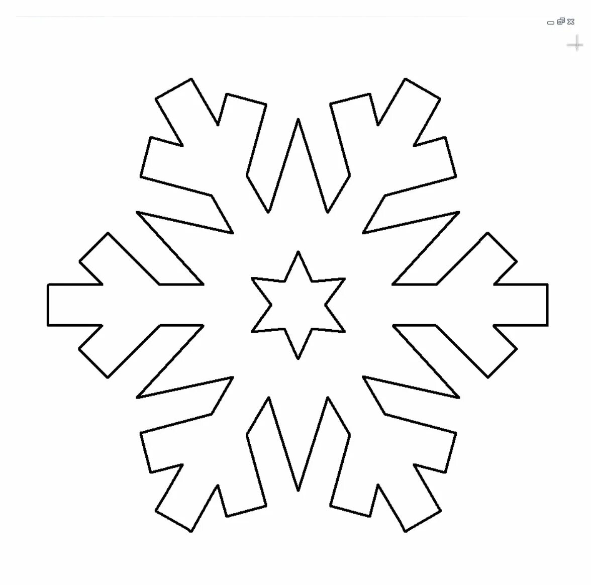 Snowflake (Model v-1538) EPS, DXF, 2D vector model