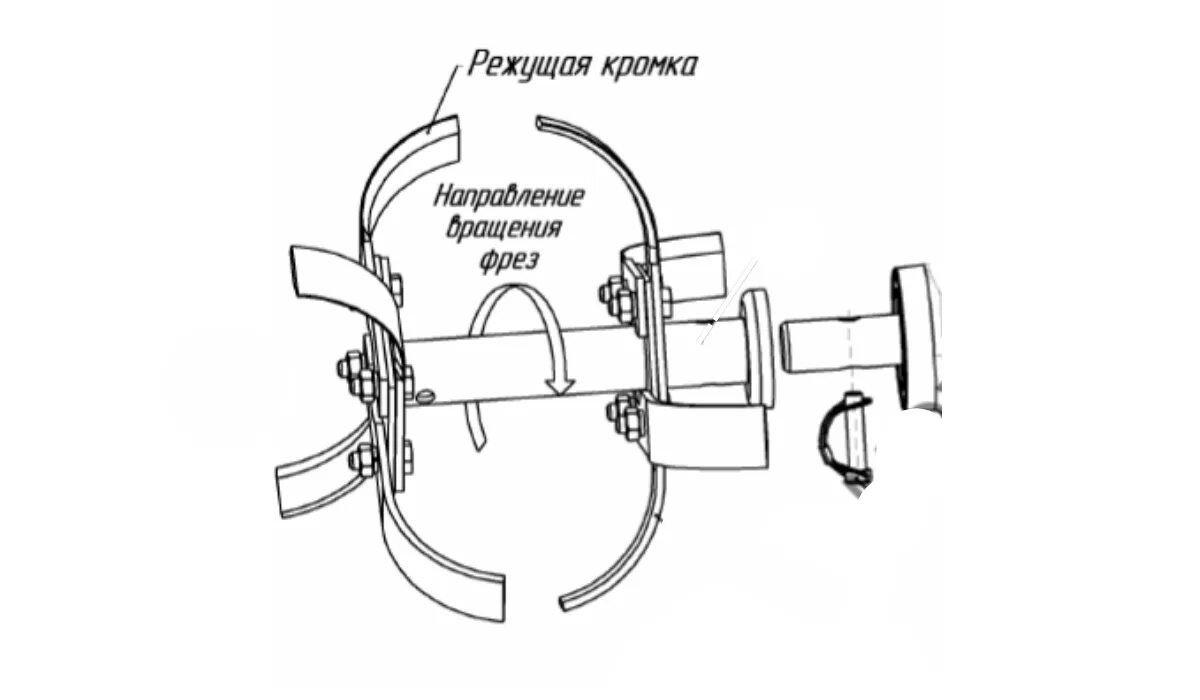 Сборка фрез для мотоблока Брайт 402. Сборка фрез для мотоблока Брайт 105. Сборка на 3 фрезы