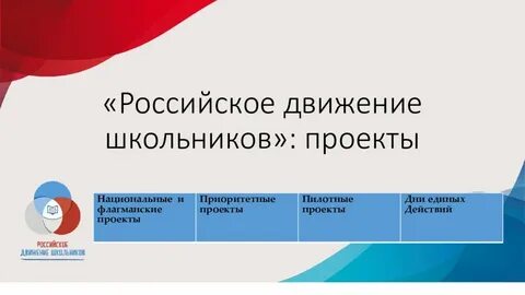 Проекты российского движения