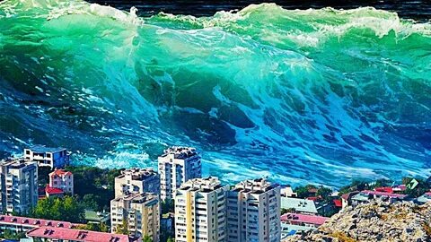Волны вызываемые подводными землетрясениями или вулканами