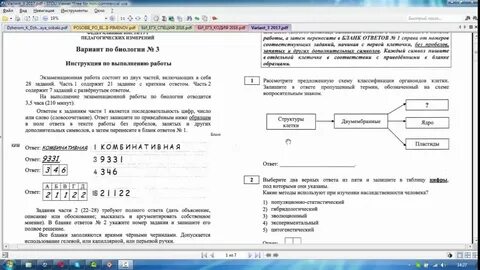 Егэ биология 1 задание разбор
