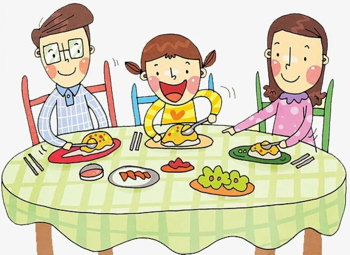 I had dinner with them. Ребенок ужинает. Дети за столом. Ужин рисунок. Моя семья за столом.